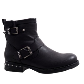 Schwarze isolierte Stiefel 408-PA
