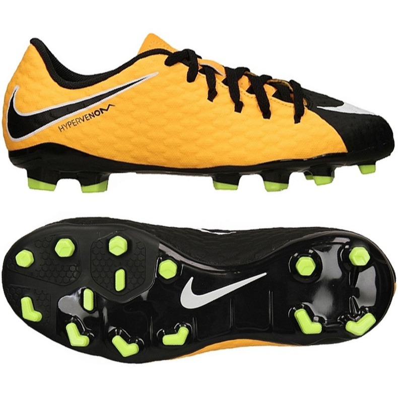 Nike Hypervenom Phelon Iii Fg Jr 852595 801 gelbe Schuhe