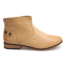 Elegante Stiefel, Schuhe CM06 Beige