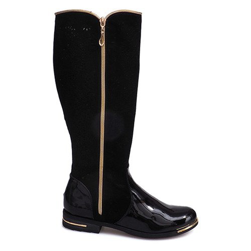 Durchbrochene Stiefel 6792 Schwarz
