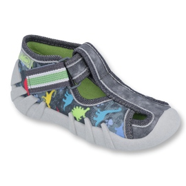 Befado Kinderschuhe 190P089 grau mehrfarbig