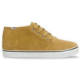 Hohe Y009 Camel Wildleder Sneakers braun