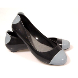 Meliski 104 Schwarze Ballerinas grau