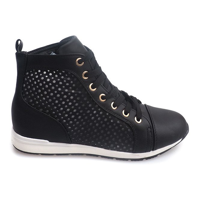 Durchbrochene Airy Sneakers 80-12 Schwarz