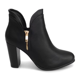 Jodhpur-Stiefel mit Reißverschluss F830 Schwarz