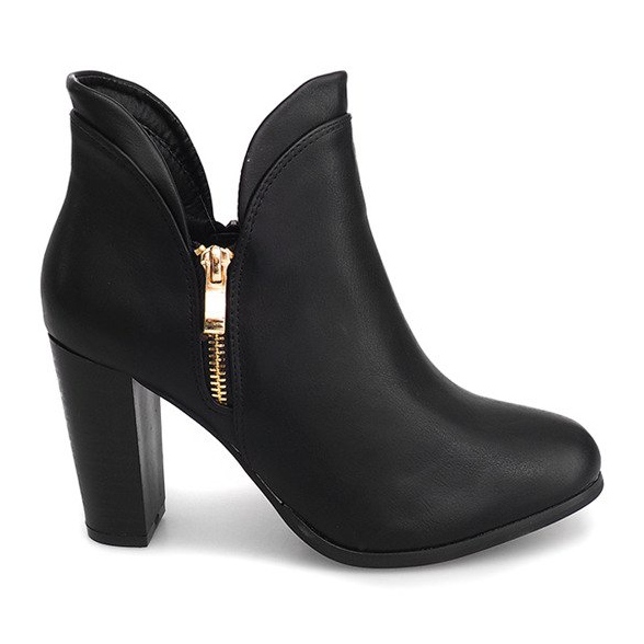 Jodhpur-Stiefel mit Reißverschluss F830 Schwarz