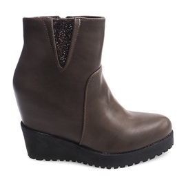 Wedges 8E8505 Khaki Keilstiefel mehrfarbig