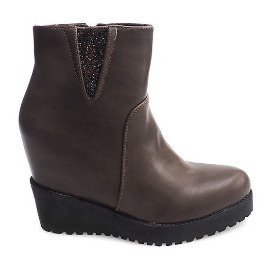 Wedges 8E8505 Khaki Keilstiefel mehrfarbig