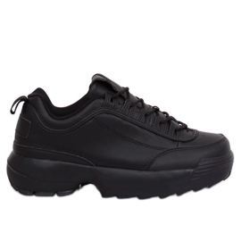 Schwarz DSC81-1 Schwarze Sportschuhe