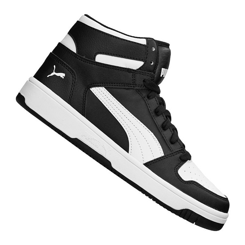 Puma Rebound LayUp Sneaker Jr 370486 01 schwarz