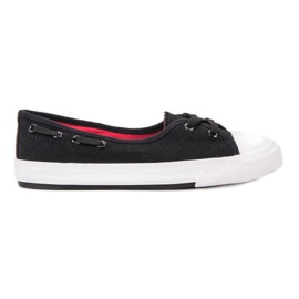 J. Star Stilvolle niedrige Sneakers schwarz