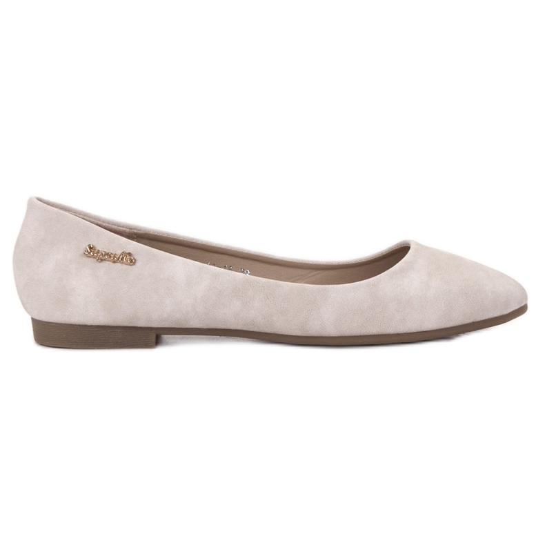 Super Me Beige Ballerinas