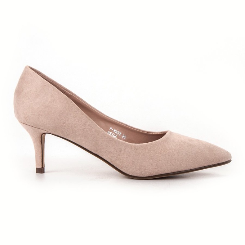 Ideal Shoes Bequeme Pumps auf einer Nadel braun