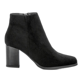 Filippo Wildleder Booties auf einer Bar schwarz