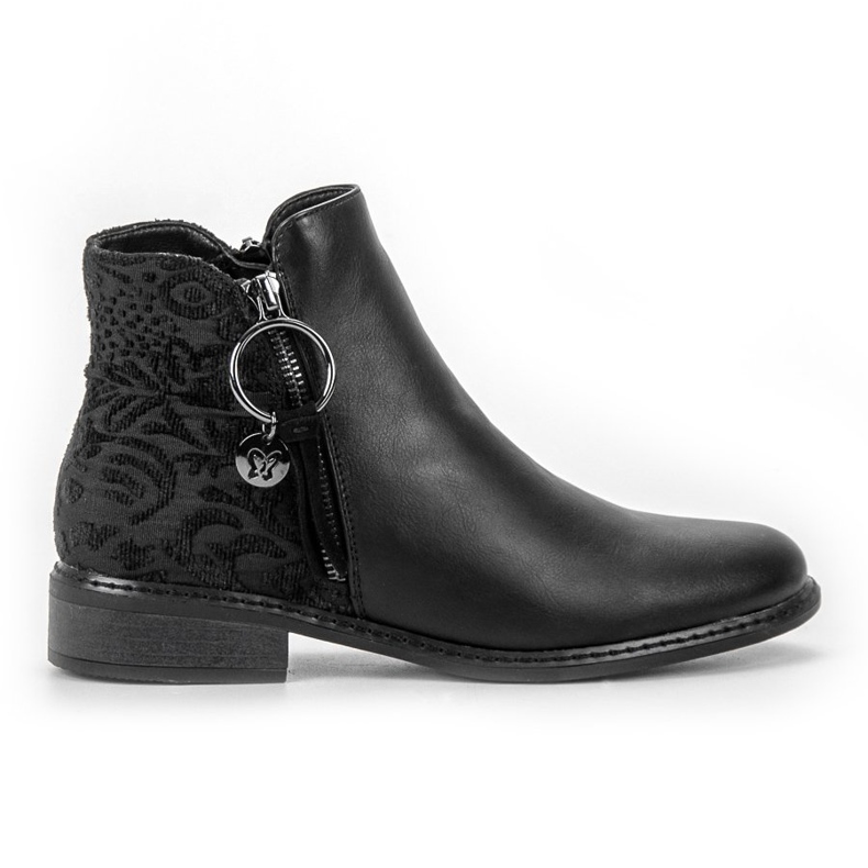 Filippo Stylische Stiefel mit Reißverschluss schwarz