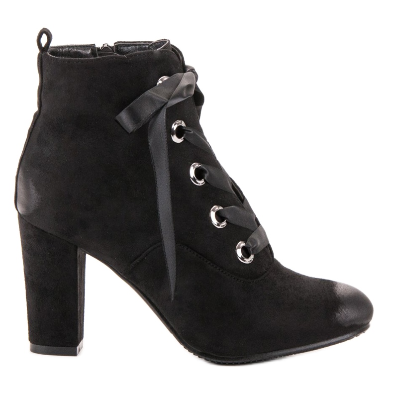 Vinceza Schwarze Wildlederstiefel