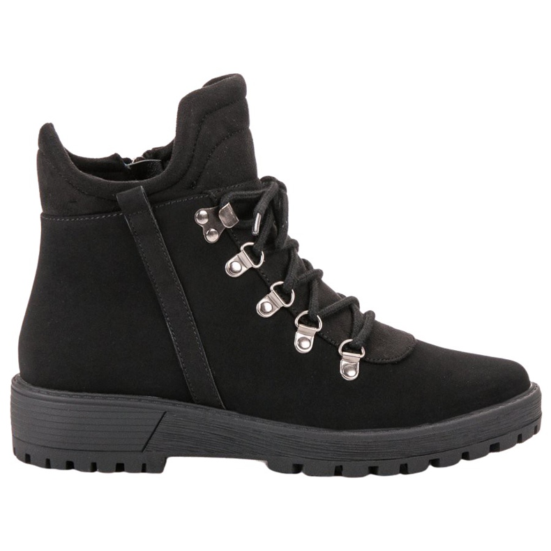 Vinceza Stilvolle Trapper schwarz