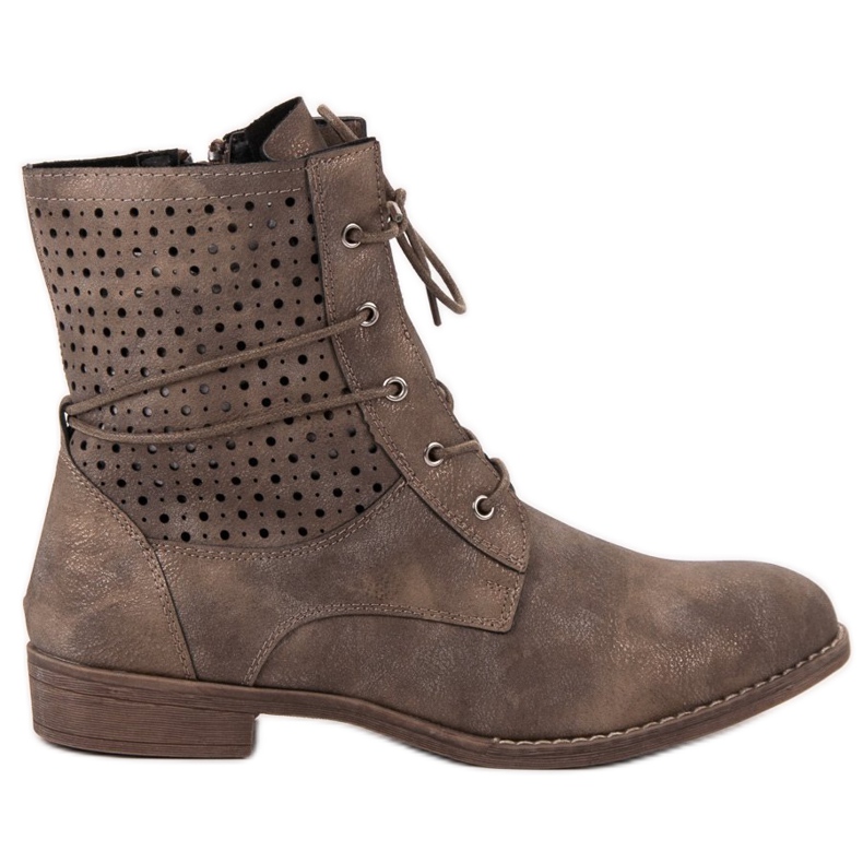 Groto Gogo Modische gebundene Stiefel grün