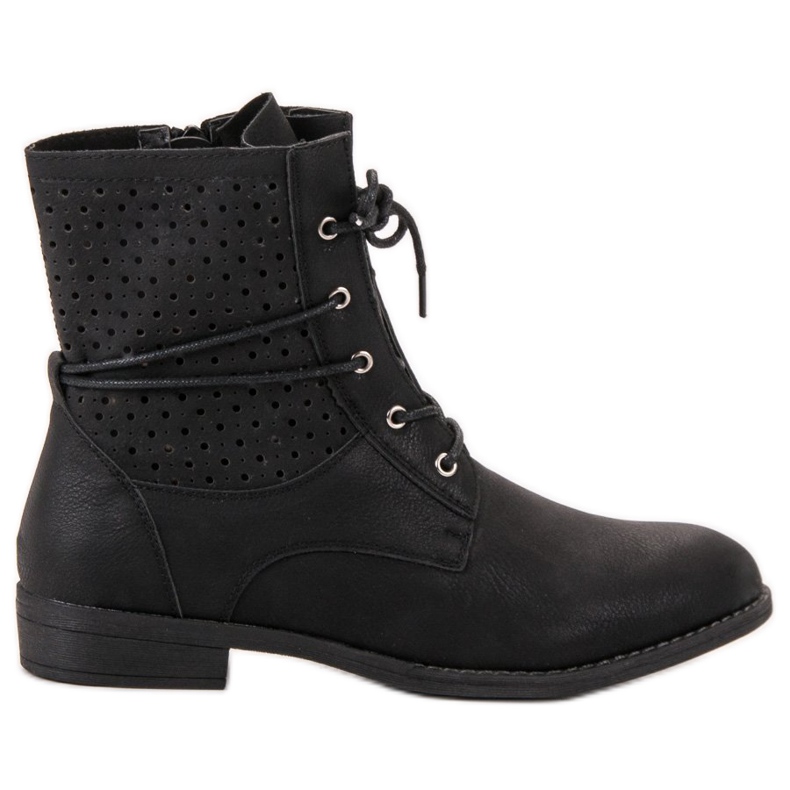 Groto Gogo Modische gebundene Stiefel schwarz
