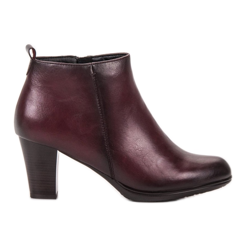 Vinceza Stiefel mit niedrigem Absatz rot