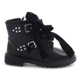 Warme extravagante Stiefel TL0129-1 Schwarz