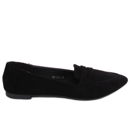 Schwarze Damen-Loafer 99-262 Schwarz