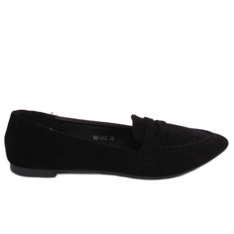 Schwarze Damen-Loafer 99-262 Schwarz