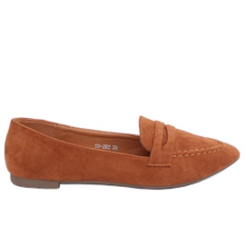 Damen-Loafer camel 99-262 Camel braun