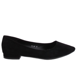 Ballerinas mit Mandelzehen schwarz RC-76 Black