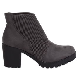 Grau High Heels Stiefel BH151-KB Grau