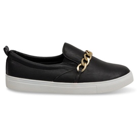 Sneaker Slip On L-57 Schwarz