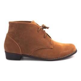 Schnürstiefel A-27 Camel braun