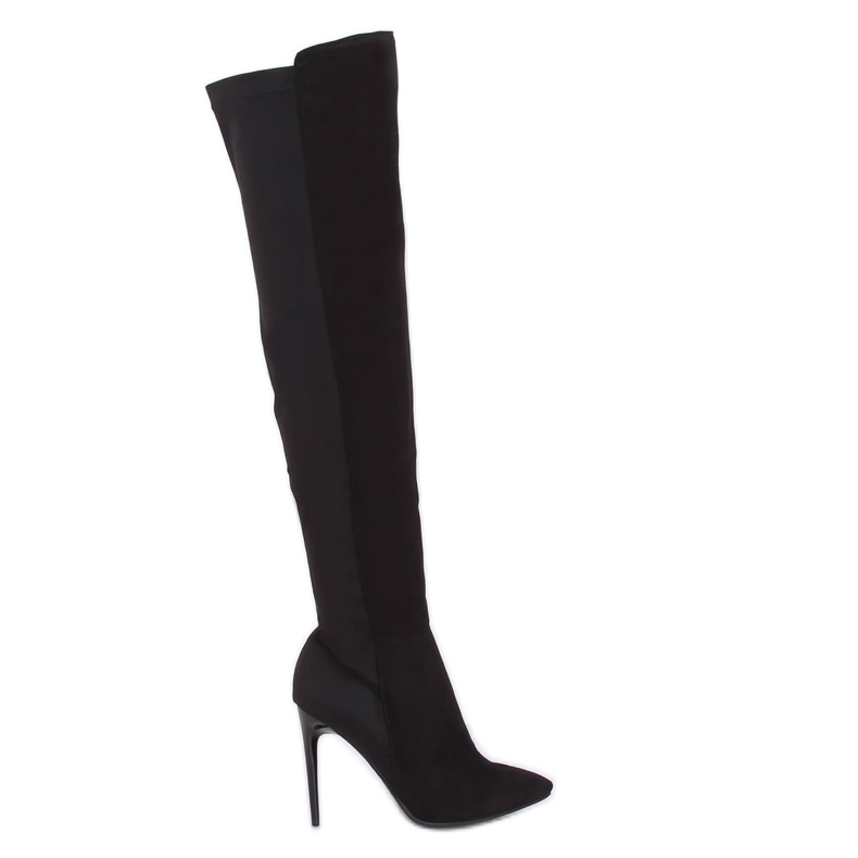 Schwarze Überstiefel an einem Pin 0H010 Schwarz