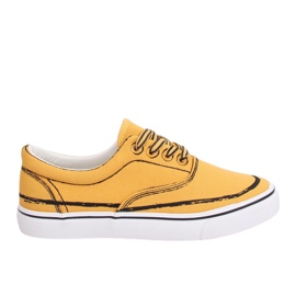 Gelbe Damen Turnschuhe BS103 Gelb