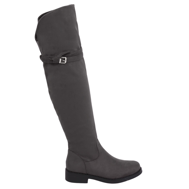 Overknee-Stiefel grau SU-2850 Grey