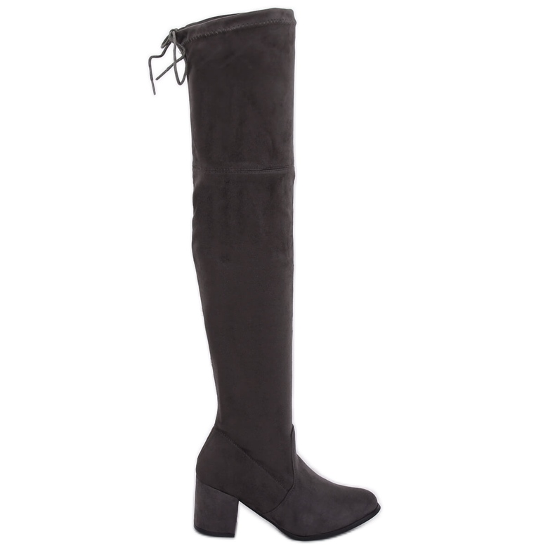 Overknee-Stiefel herbstgrau C-7172 Grau