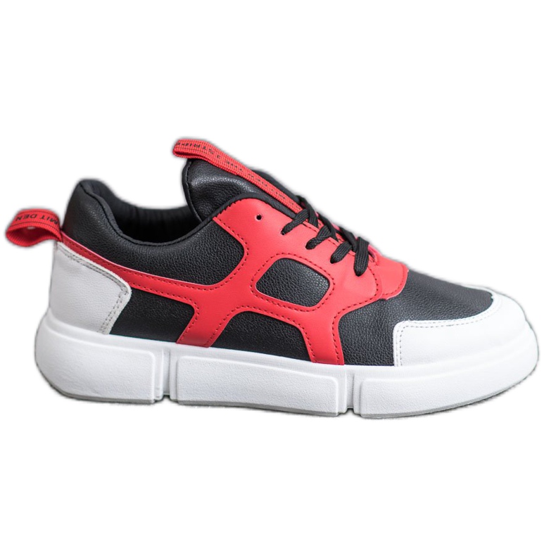 Jumex Modische Turnschuhe schwarz rot