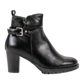 Vinceza Elegante Booties für den Herbst schwarz