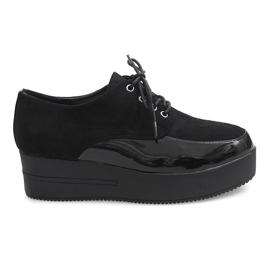 Creepers Stiefel auf der MJ1358 Black Platform schwarz