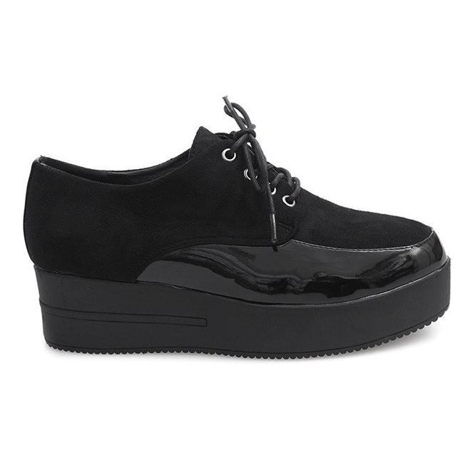 Creepers Stiefel auf der MJ1358 Black Platform schwarz