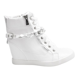 Stiefel Sneakers On Wedge 8089 Weiß