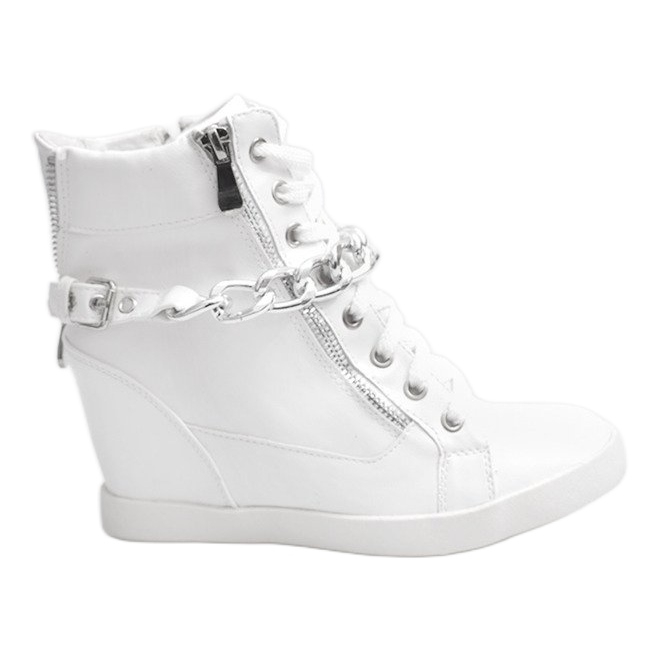 Stiefel Sneakers On Wedge 8089 Weiß