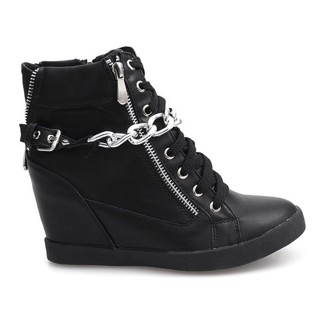 Stiefel Sneakers On Wedge 8089 Schwarz