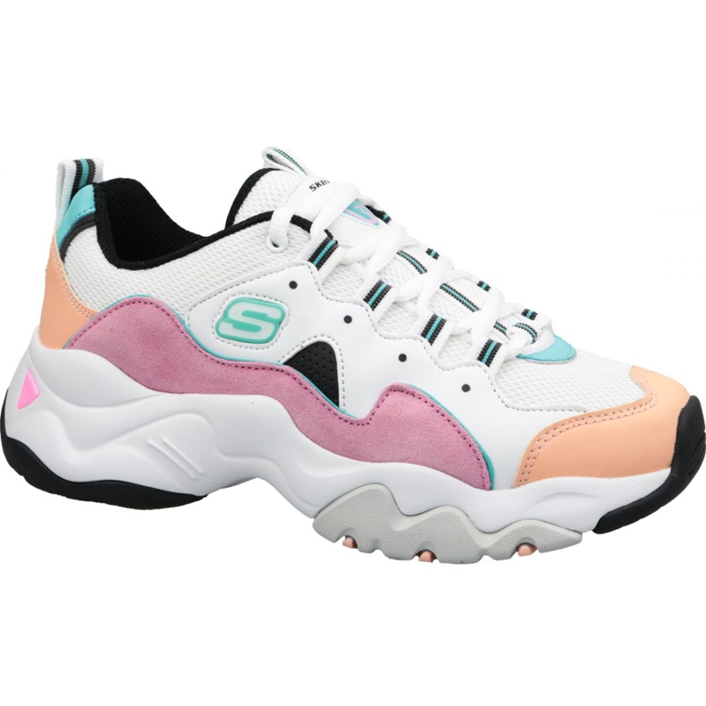 Skechers D'Lites 3.0 Zenway W 12955-WPKB Schuhe weiß mehrfarbig