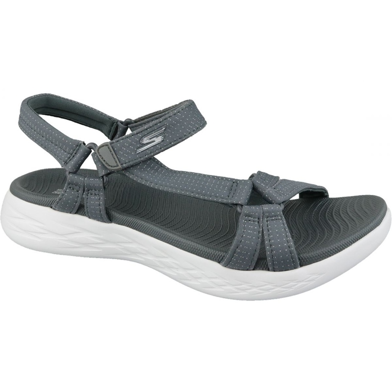 Skechers On The Go 600 15316-CHAR graue Sandalen