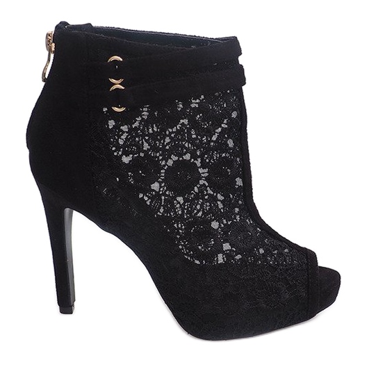 Sandalen mit hohem Absatz 8709 Schwarz