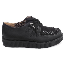 Creepers Stiefel On Platform 061ss Schwarz