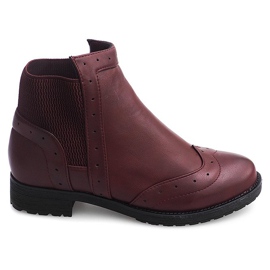 Klassische Jazzstiefel W102 Bordo rot