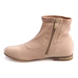 Elegante Stoffstiefel R105 Beige