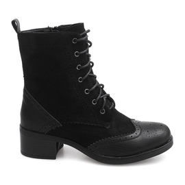 Schnürstiefel Jazzschuhe ZH76 Schwarz
